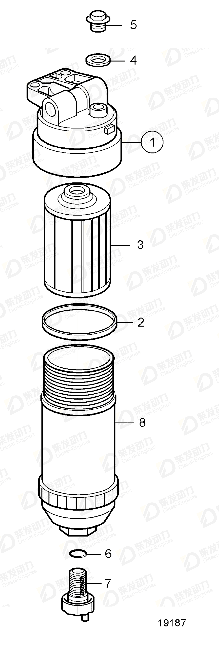 volvo penta Sealing ring 20549341 Drawing volvo penta Sealing ring 20549341 Drawing